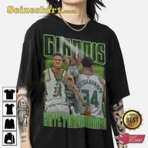 80s Vintage Giannis Antetokounmpo 34 Basketball Unisex T-Shirt