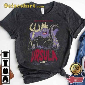 90s Disney The Little Mermaid Villains Ursula Potrait Graphic Shirt