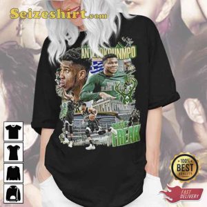 90s Vintage Giannis Antetokounmpo Milwaukee Bucks Basketball Unisex T-Shirt