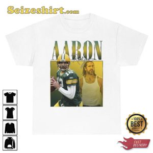 Aaron Rodgers Green Bay Packers 90s Bootleg Retro T-shirt