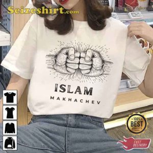 Aesthetic Fists Of Islam Makhachev T-Shirt