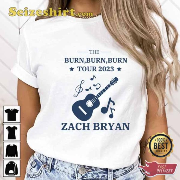American Burn Burn Burn Tour 2023 Printed Front-Back Shirt