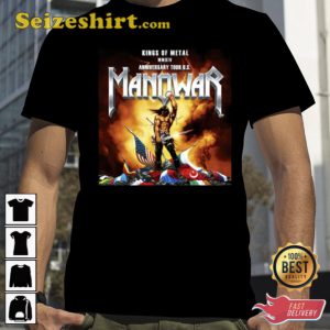 Anniversary Us Manowar Masep 2023 New Tour Shirt
