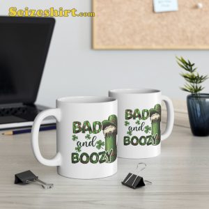 Bad and Boozy St Patricks Day Coffee Ceramic Mug