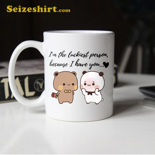 Balloon Bear Panda Bubu Dudu Cute Coffee Mug Cute Valentines Day Gift