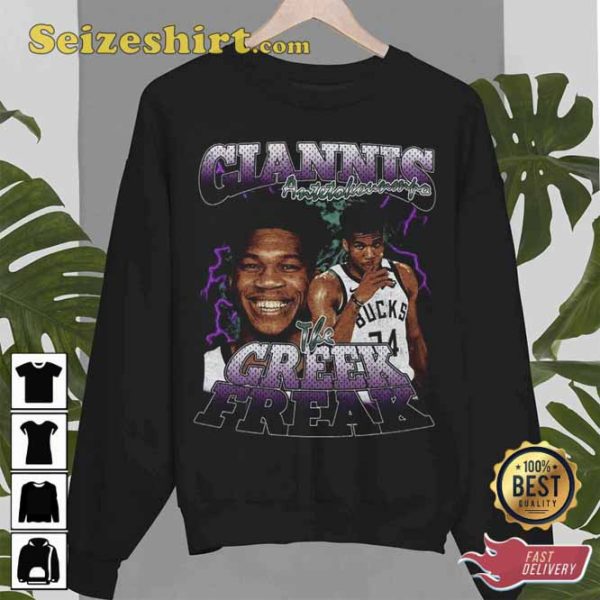 Basketball Vintage Giannis Antetokounmpo Unisex Sweatshirt