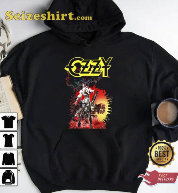 Blizzard Album Ozzy Osbourne Cover Graphic Sweatshirt