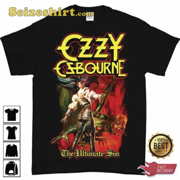 Blizzard Album Ozzy Osbourne Cover Graphic Sweatshirt