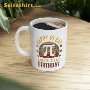 Born On Pi Day Birthday Decorations Happy March 14th Mug