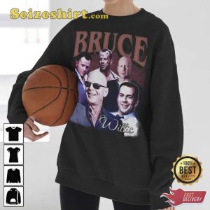 Bruce Willis Cool Rock Poster T-shirt