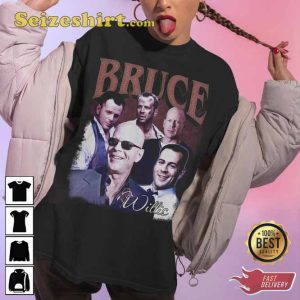 Bruce Willis Cool Rock Poster T-shirt