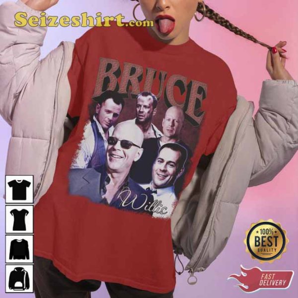Bruce Willis Cool Rock Poster T-shirt