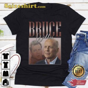 Bruce Willis Vintage 90s Movies Fan T-shirt