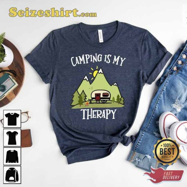 Camping is My Therapy Shirt