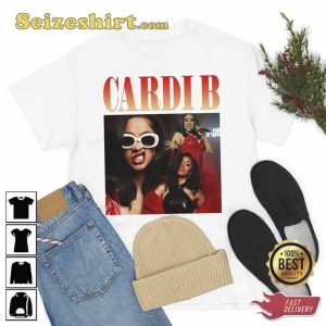 Cardi B Vintage Style Hip Hop Rap Music Tee