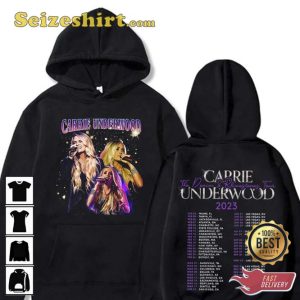 Carrie Underwood Denim and Rhinestones Tour 2023 Double Sided Hoodie