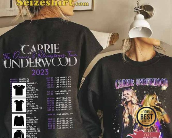 Carrie Underwood Denim and Rhinestones Tour 2023 Shirt