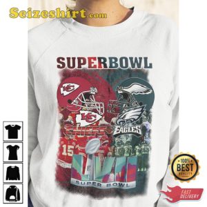 Chiefs vs Eagles Super Bowl LVII 2023 Football Sports Design Shirt
