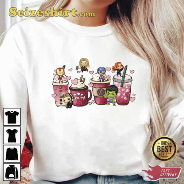 Coffee Love Valentine Matching Couple Gift Shirt