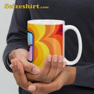Colorful Digital Graphic Drawing Harry Styles Ceramic Coffee Mug