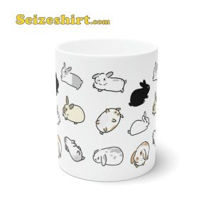 Cute Bunnies Ceramic Coffee Mug