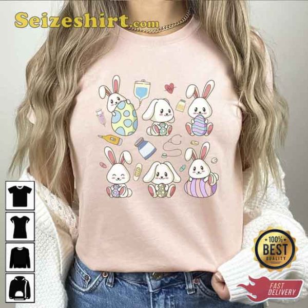Cute Nurse Bunnies Easter’s Day Shirt
