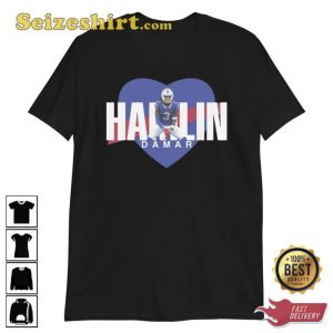 Damar Hamlin Heart Football Unisex Shirt