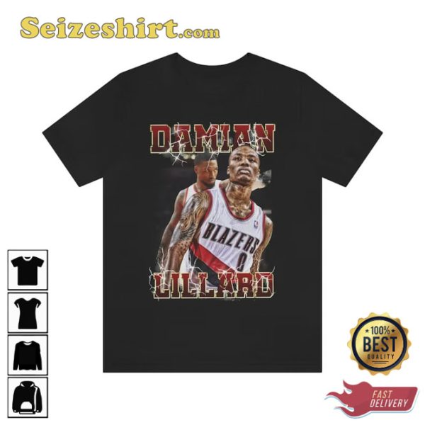 Damian Lillard 90s Style Vintage Bootleg Tee graphic T shirt