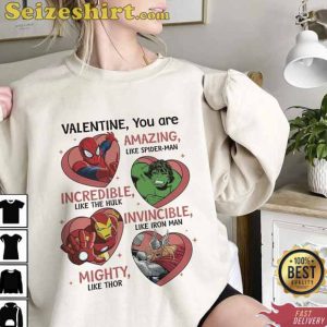 Disney Family Matching Superhero Valentine Gift Shirt