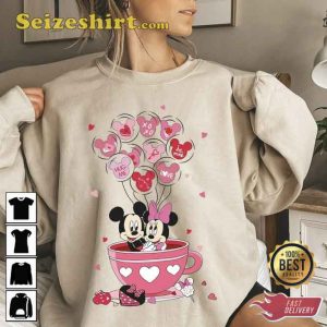 Disney Mickey Minnie Valentine Unisex Sweatshirt