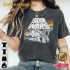 Disney Millennium Falcon Retro Rainbow Stripe T-Shirt