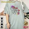 Disney The Little Mermaid Floral Watercolor Outline Shirt