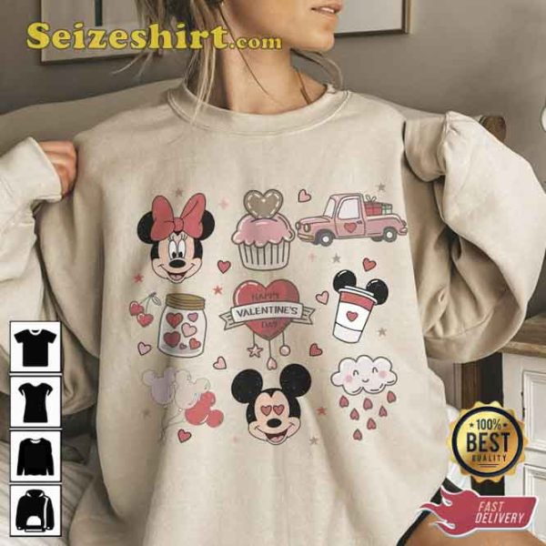 Disney Valentines Day Couple Matching Sweatshirt