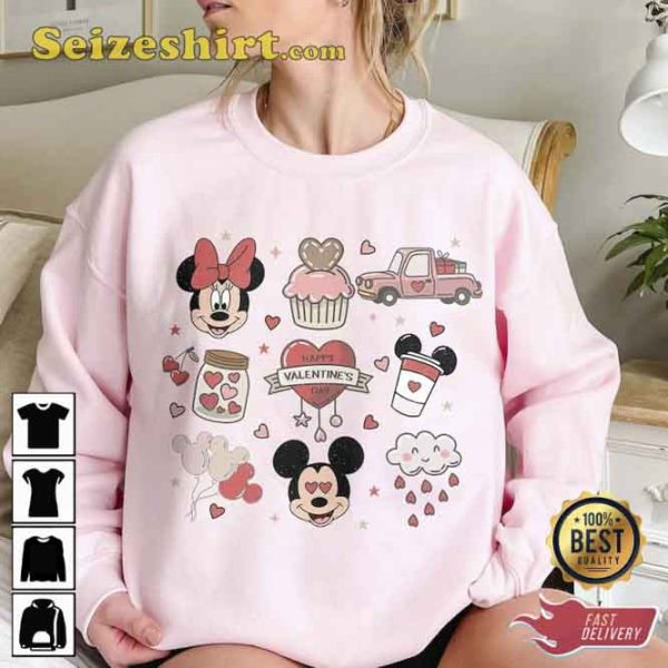 Disney Valentines Day Couple Matching Sweatshirt