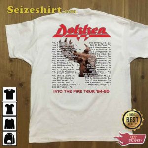 Dokken Tooth and Nail Into The Fire Tour S84-85 T-Shirt6