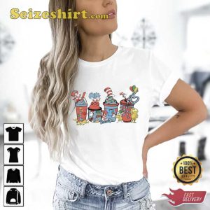 Dr Suess Coffee Cat In The Hat Shirt