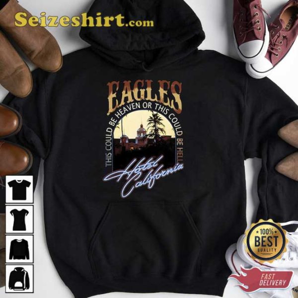 Eagles Hotel California 2023 Tour Rock Band Shirt