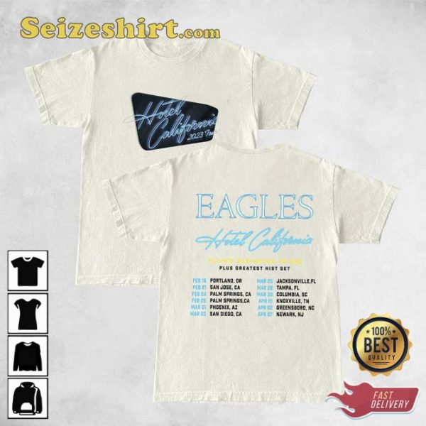 Eagles Hotel California Tour 2023 2 Side Shirt