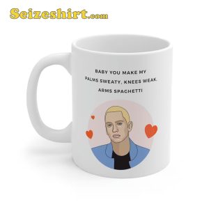 Eminem Palms Sweaty Knees Weak Arm Spagetti Valentines Day Coffee Mug