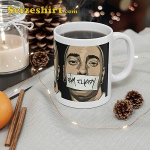 Eminem Rap God Slim Shady Ceramic Coffee White Glossy Mug