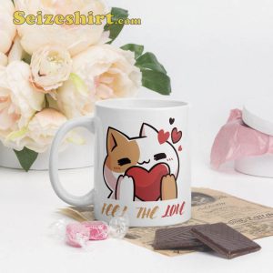 Feel The Love White Glossy Mug