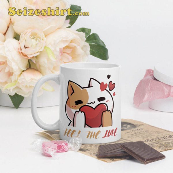 Feel The Love White Glossy Mug