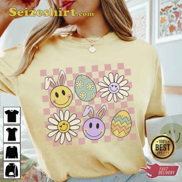 Funny Easter Smiley Faces T-Shirt