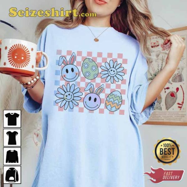 Funny Easter Smiley Faces T-Shirt