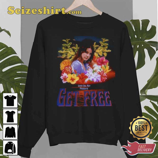 Get Freen Design Lana Del Rey Portrait Sweatshirt