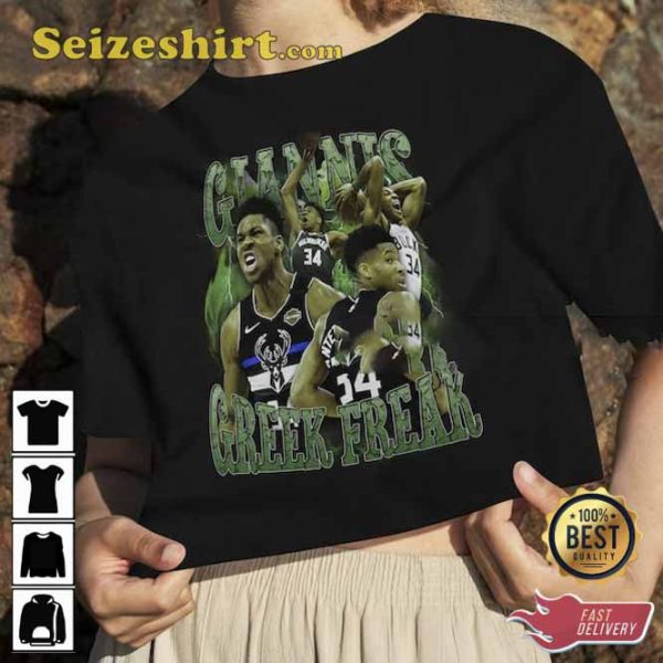 Giannis Antetokounmpo 90s Style Vintage Bootleg Tee