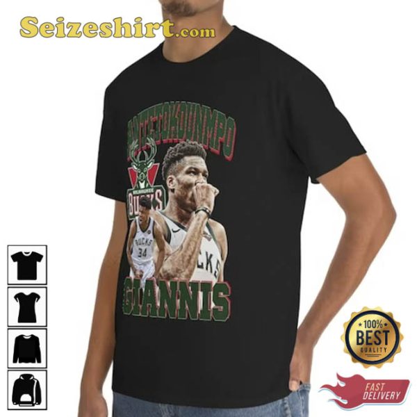 Giannis Antetokounmpo Shirt Vintage 90s Tee Shirts