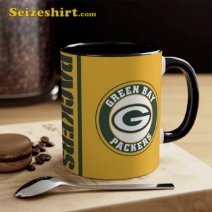 Green Bay Packers Logo Football Mug