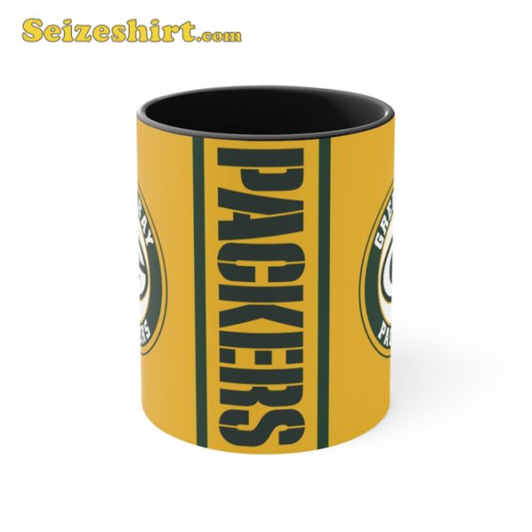 Green Bay Packers Logo Football Mug