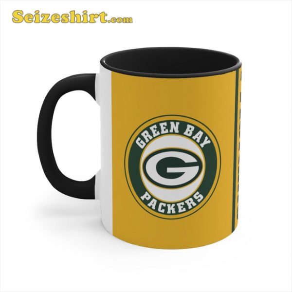 Green Bay Packers Logo Football Mug